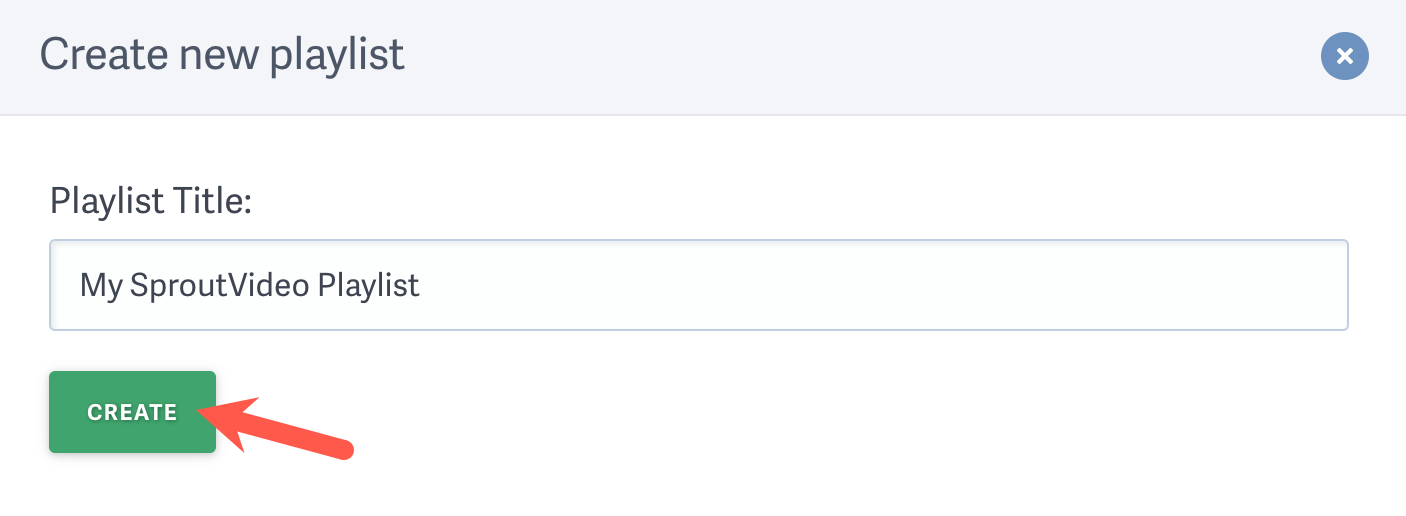 Name the playlist hosted by SproutVideo