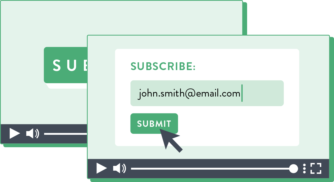 SproutVideo makes it easy to add calls-to-action after your video has finished.